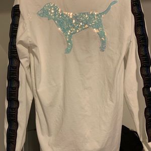 PINK Holographic long sleeve T-shirt